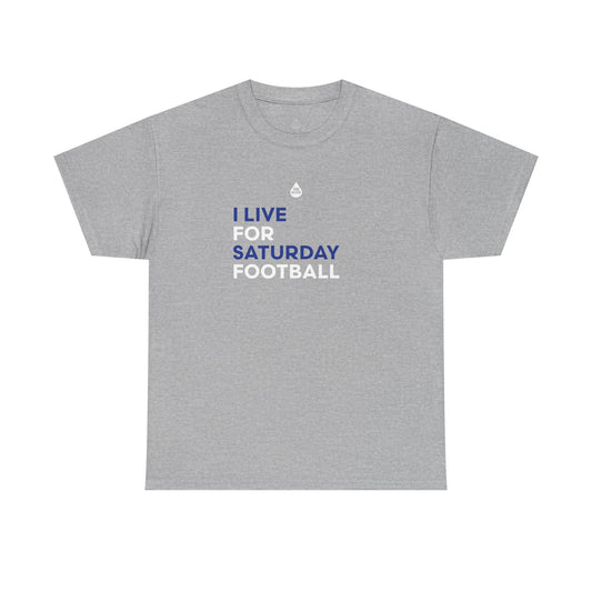 Blue & White Saturday Football T-Shirt