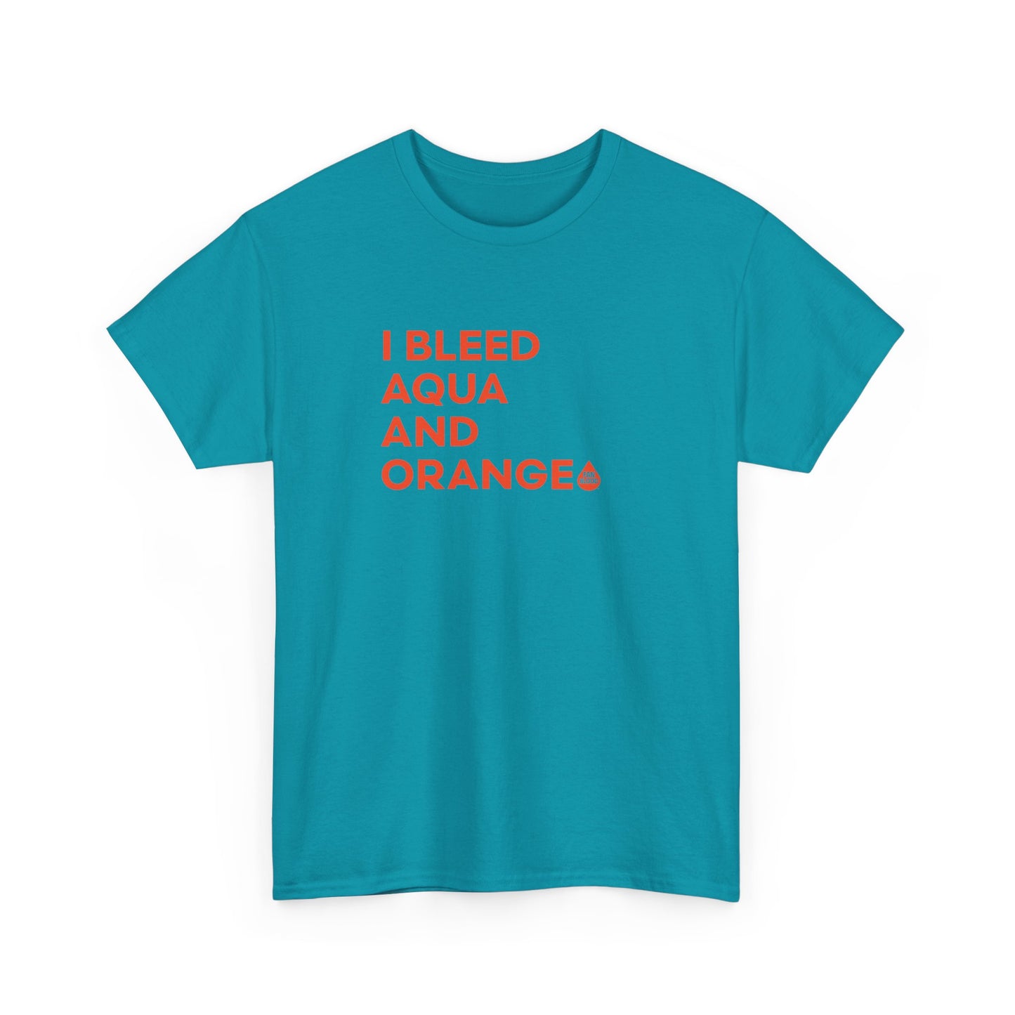 I Bleed Aqua & Orange Women's T