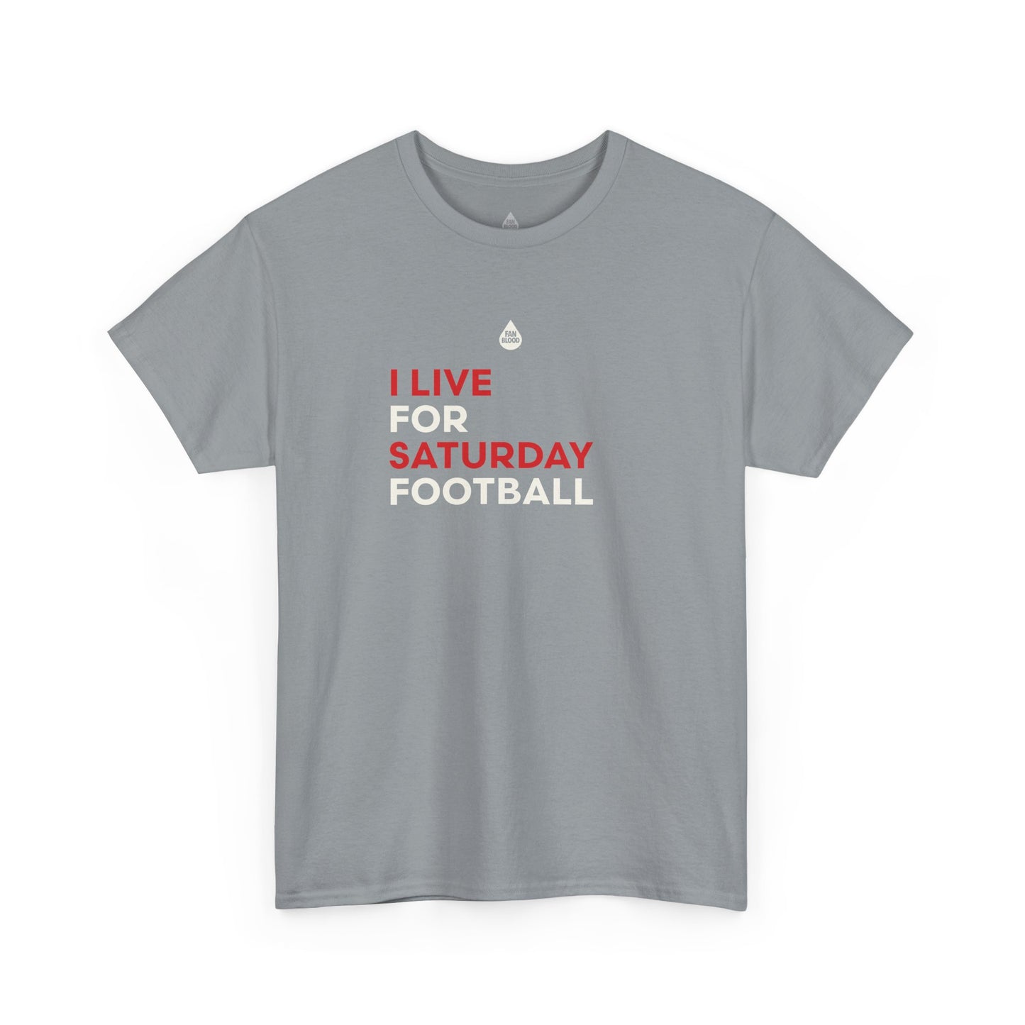 Scarlet & Cream Saturday Football T-Shirt