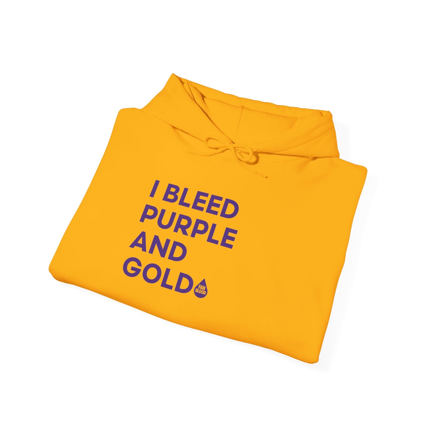 I Bleed Purple & Gold Hoodie