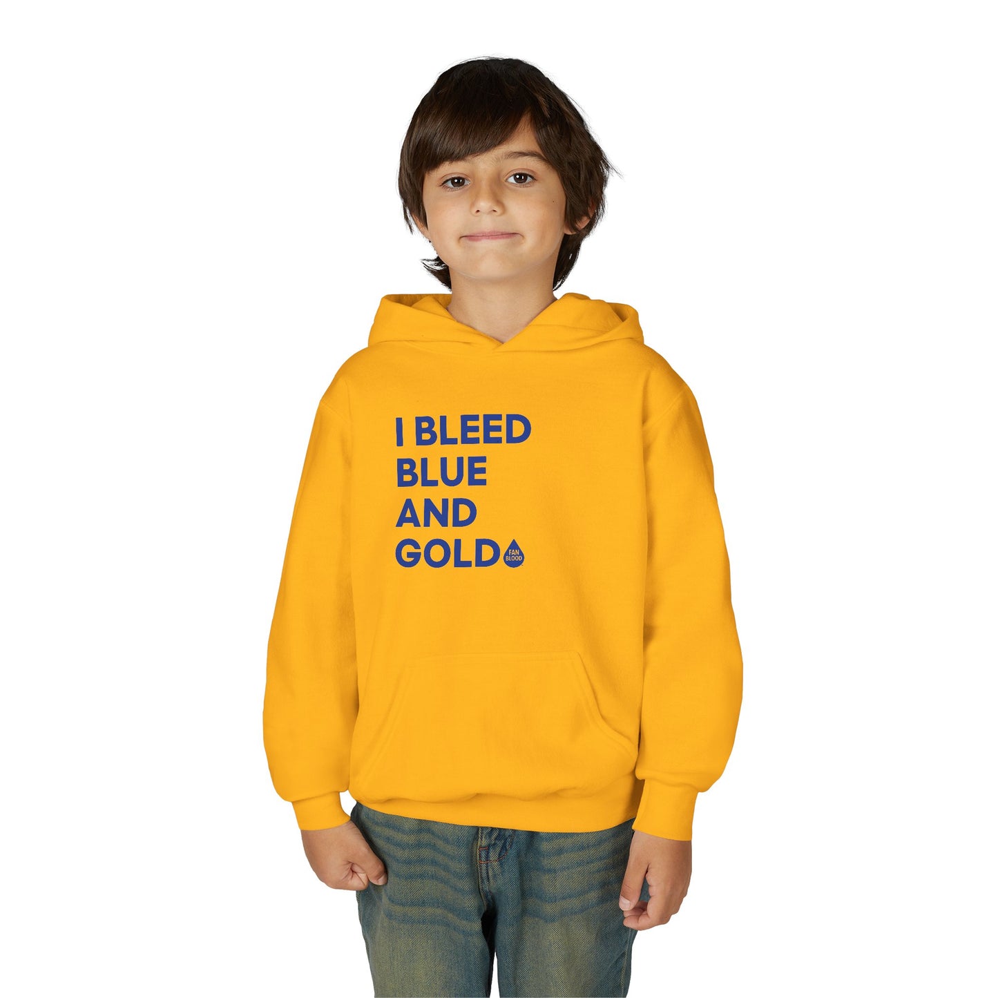 I Bleed Blue & Gold Kid's Hoodie