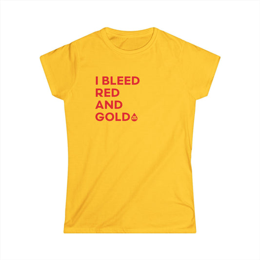 I Bleed Red & Gold Midwest Women's T