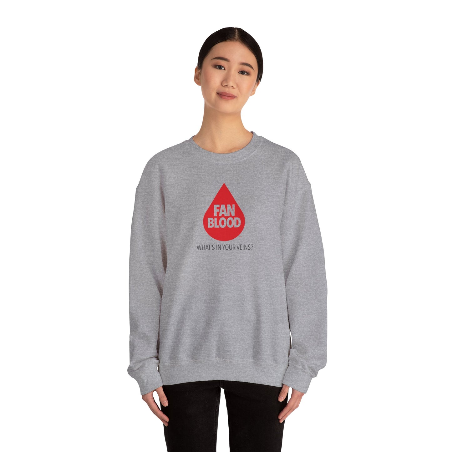 FB Red Droplet Veins Sweatshirt