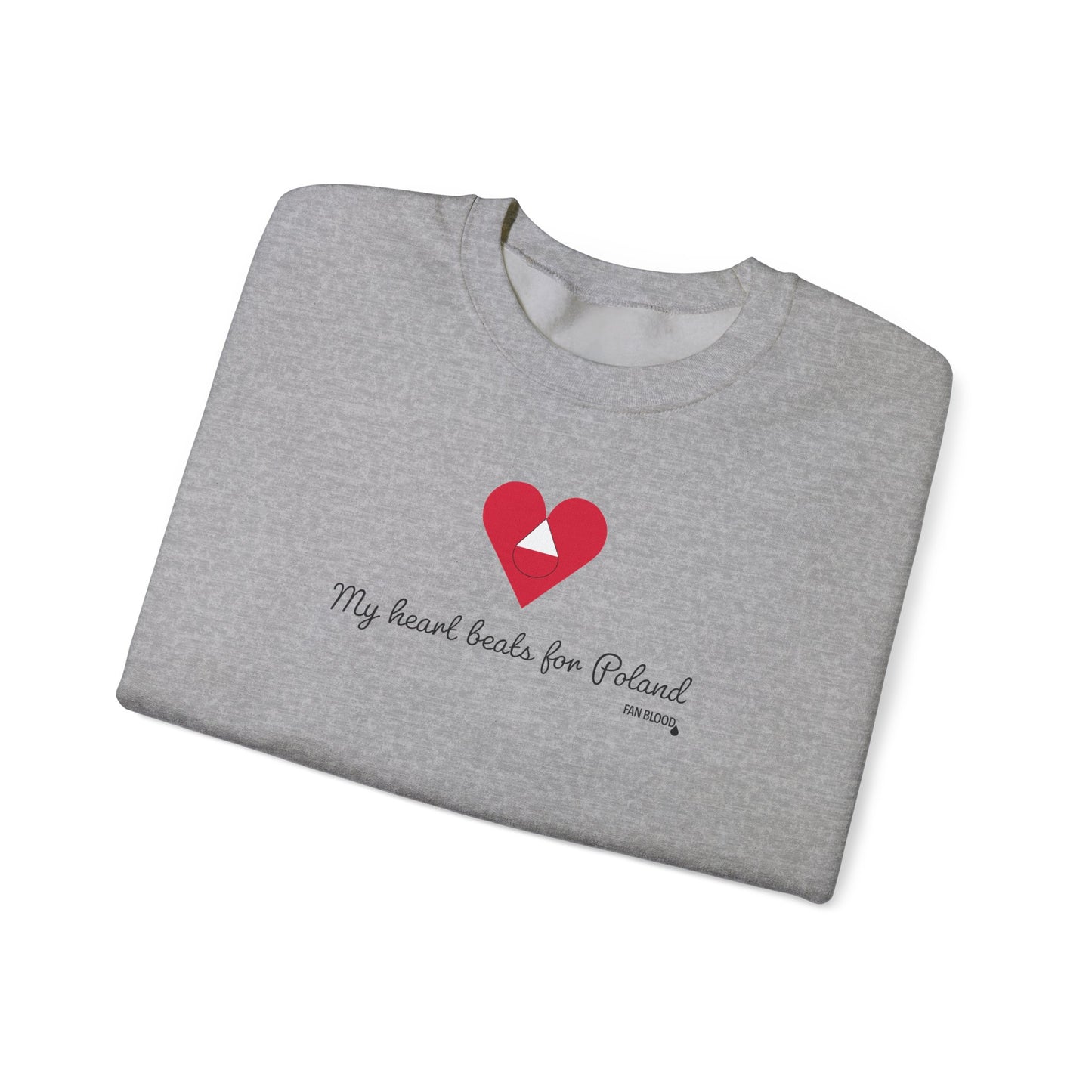 Poland Heart Beats Sweatshirt