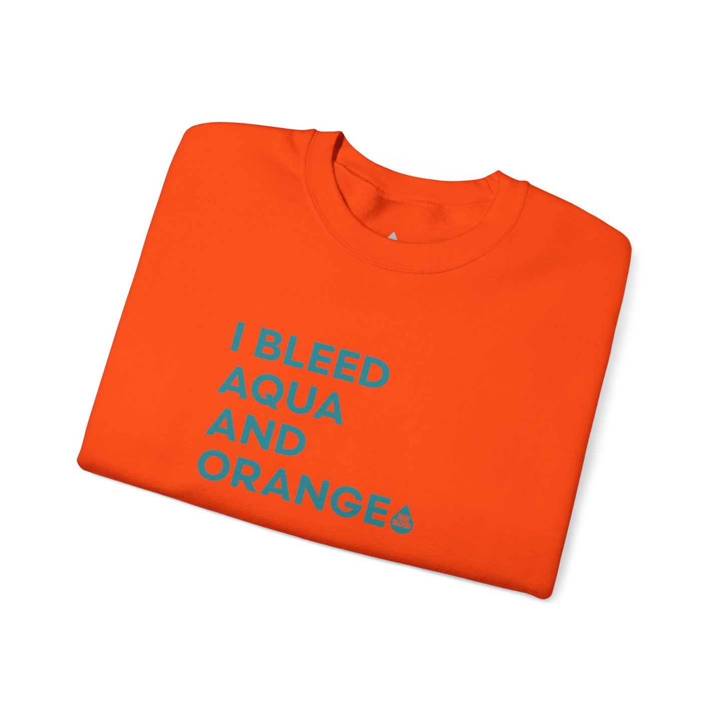 I Bleed Aqua & Orange Sweatshirt