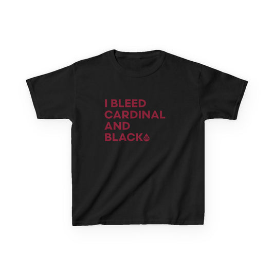 I Bleed Cardinal & Black Kid's T