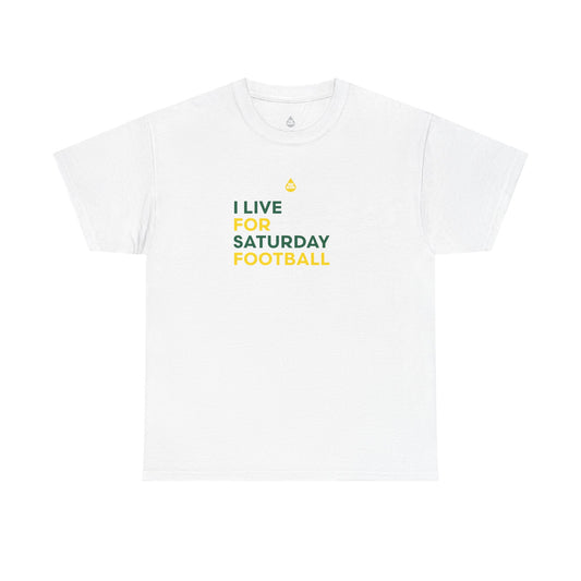 Green & Yellow Saturday Football T-Shirt