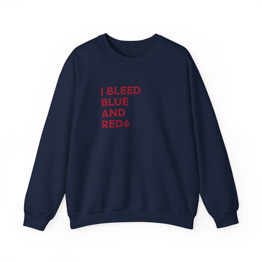I Bleed Blue & Red Sweatshirt