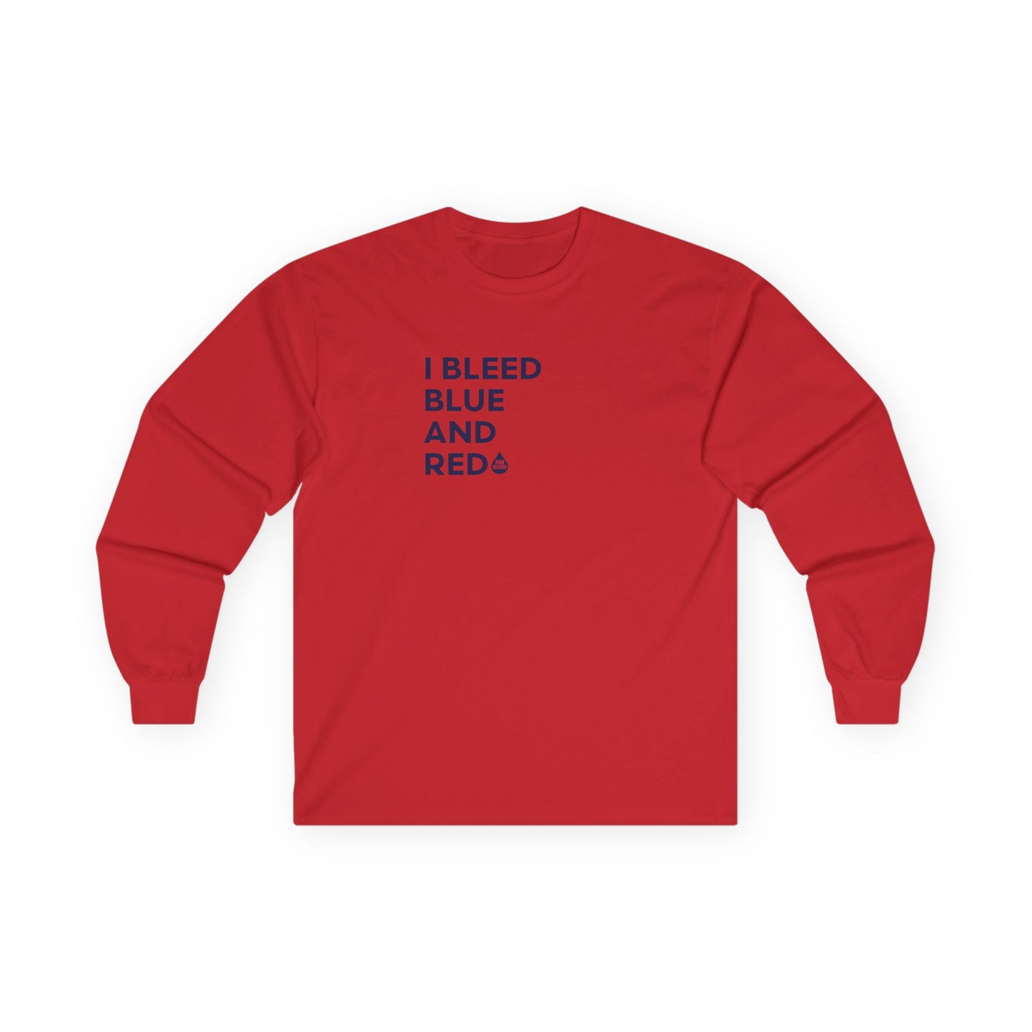 I Bleed Blue & Red Long Sleeve T