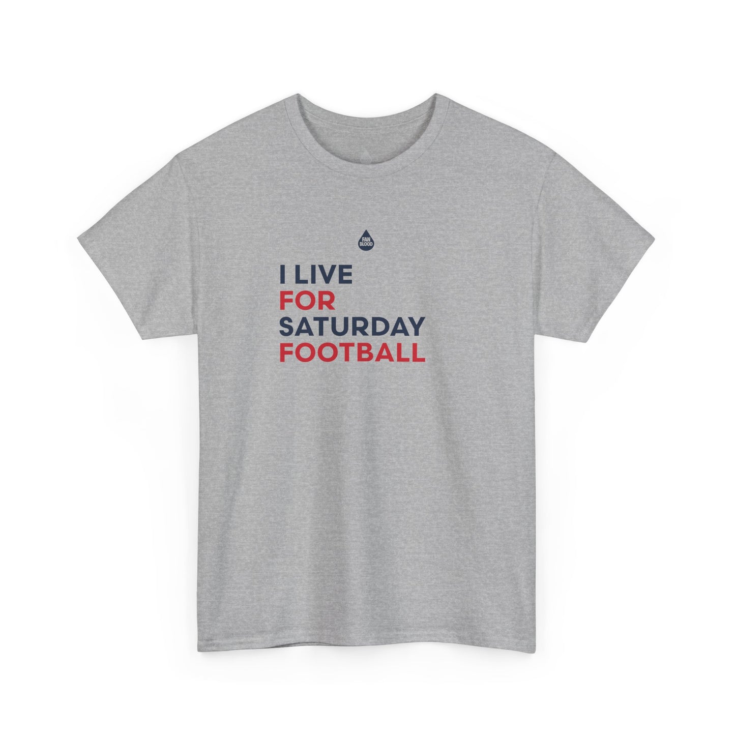 Crimson & Navy Saturday Football T-Shirt