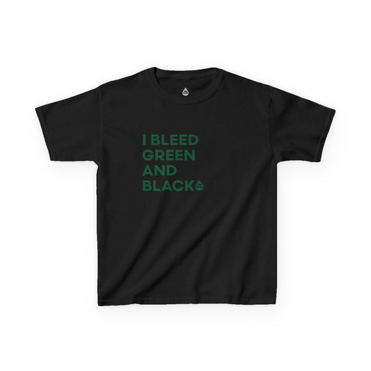 I Bleed Green & Black Kid's T