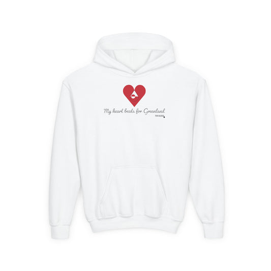 Greenland Heart Beats Kid's Hoodie