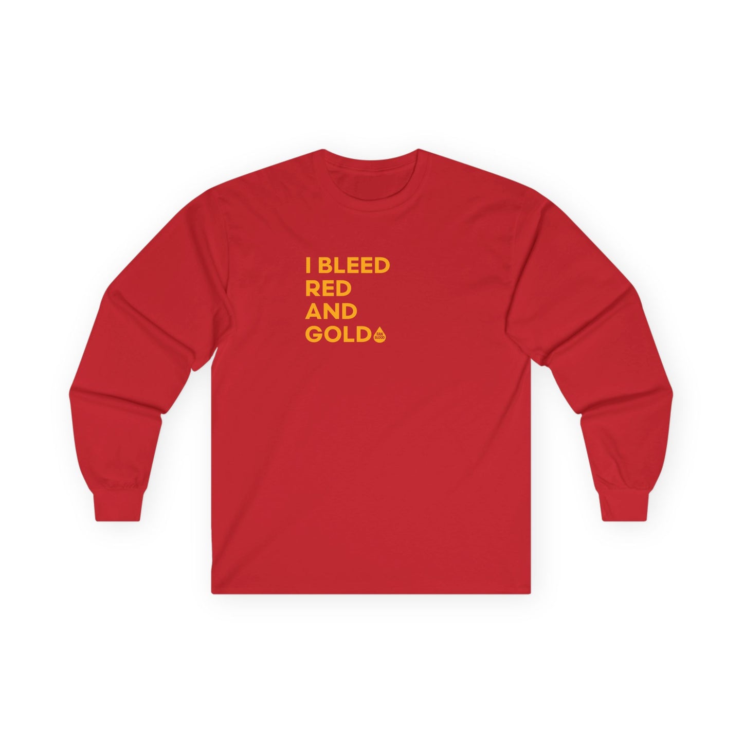 I Bleed Red & Gold Midwest Long Sleeve T