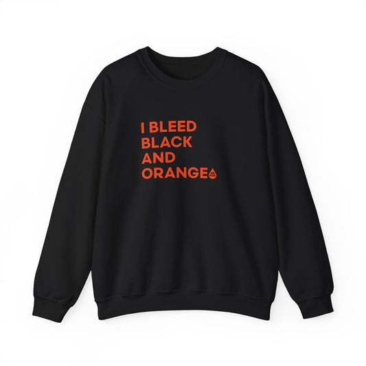I Bleed Black & Orange Sweatshirt