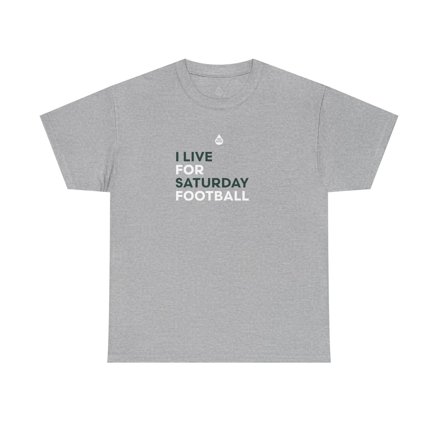 Green & White Saturday Football T-Shirt