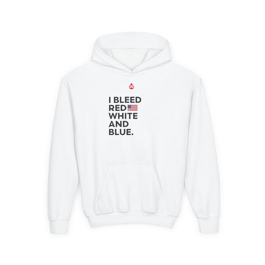 I Bleed Red, White And Blue Kid's Hoodie