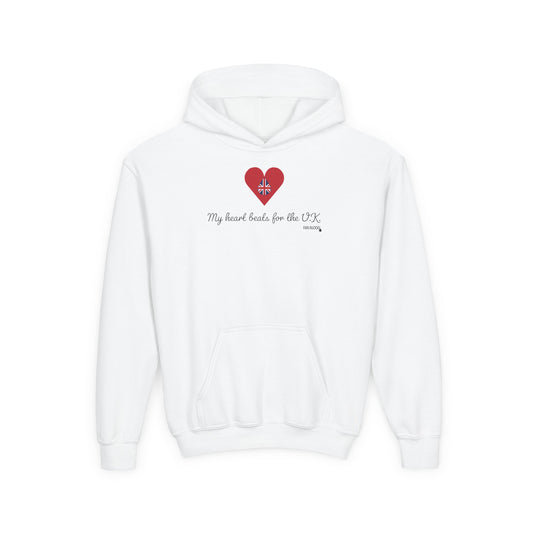 UK Heart Beats Kid's Hoodie