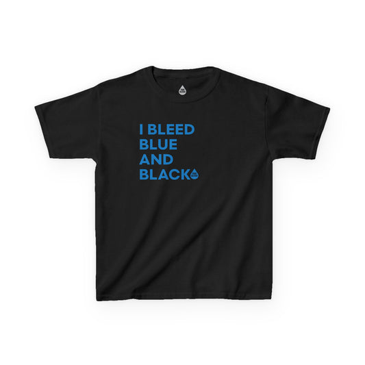 I Bleed Blue & Black Kid's T
