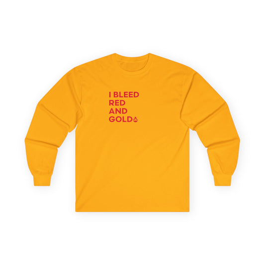 I Bleed Red & Gold Midwest Long Sleeve T