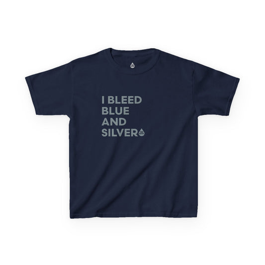 I Bleed Blue & Silver Kid's T