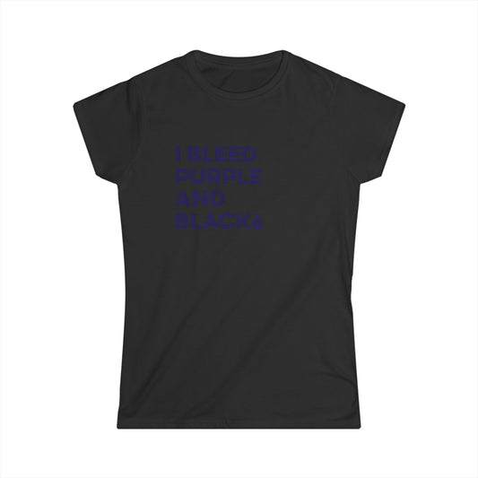 I Bleed Purple & Black Women's T
