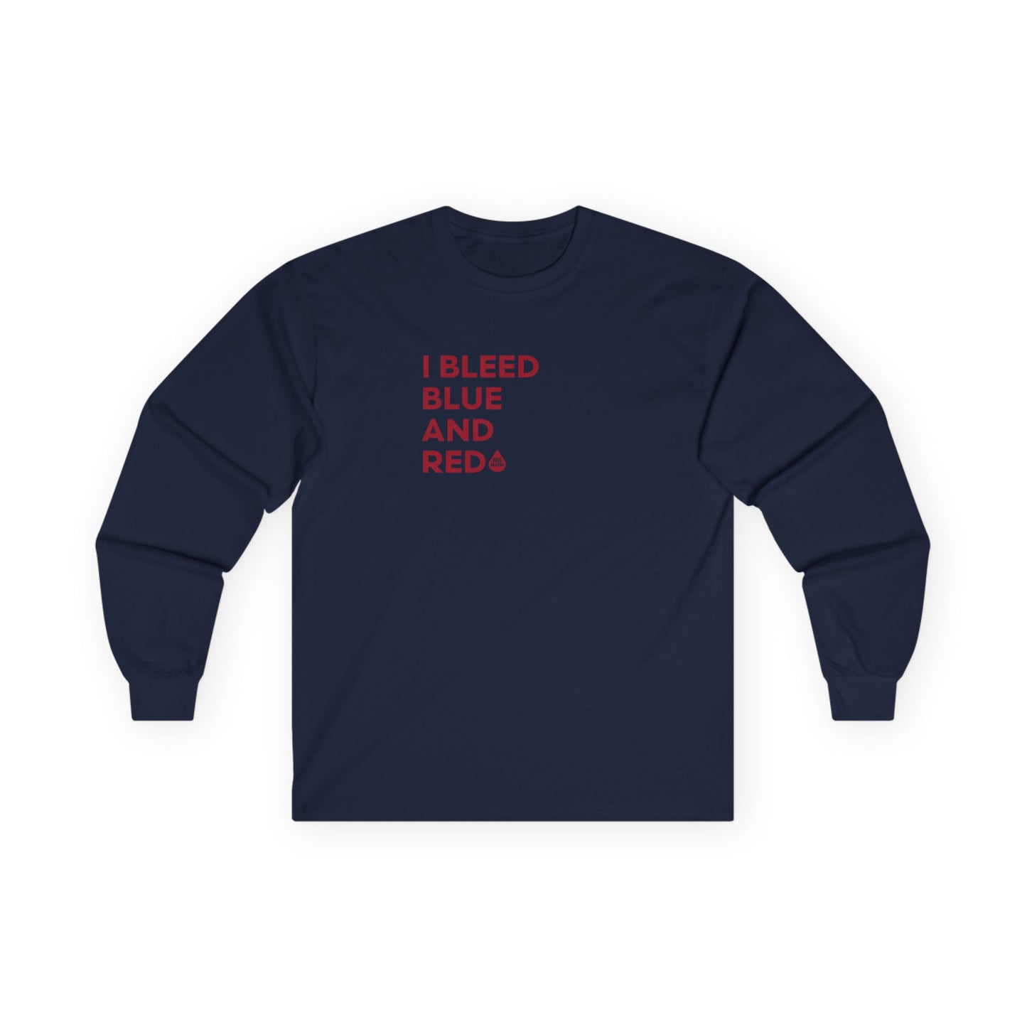 I Bleed Blue & Red Long Sleeve T