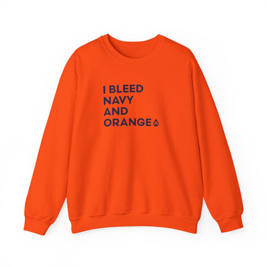 I Bleed Navy & Orange Sweatshirt