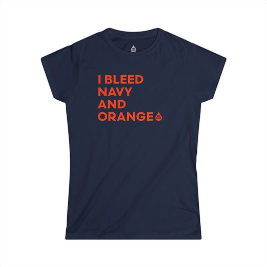 I Bleed Navy & Orange Women's T
