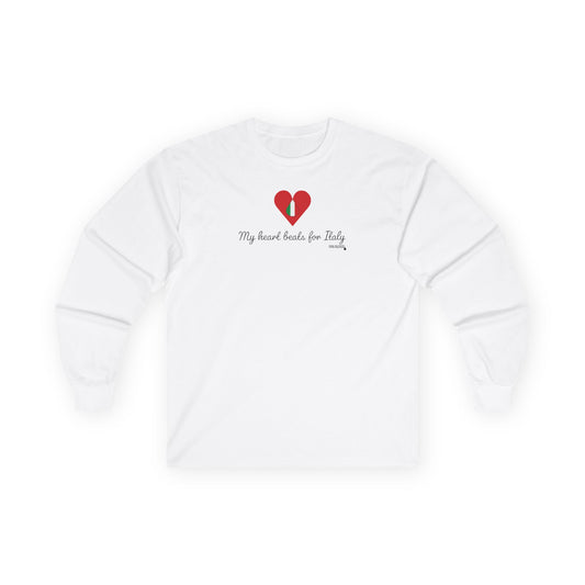 Italy Heart Beats Long Sleeve T