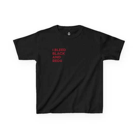 I Bleed Black & Red Kid's T
