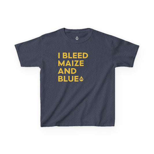 I Bleed Maize & Blue Kid's T