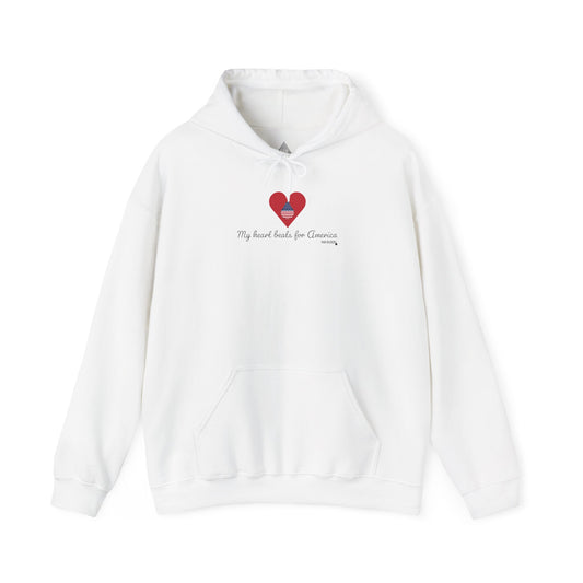 USA Heart Beats Hoodie