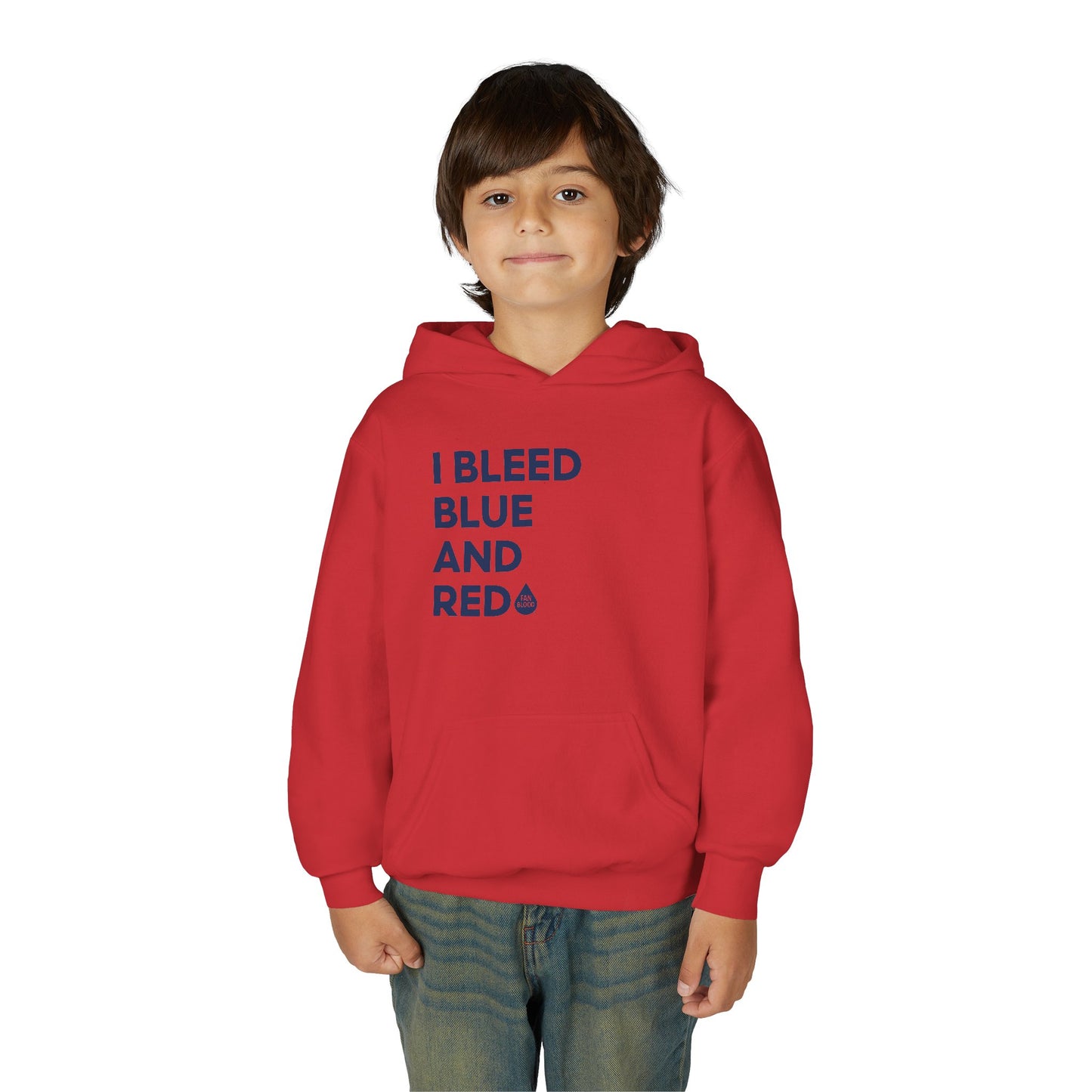 I Bleed Blue & Red Kid's Hoodie
